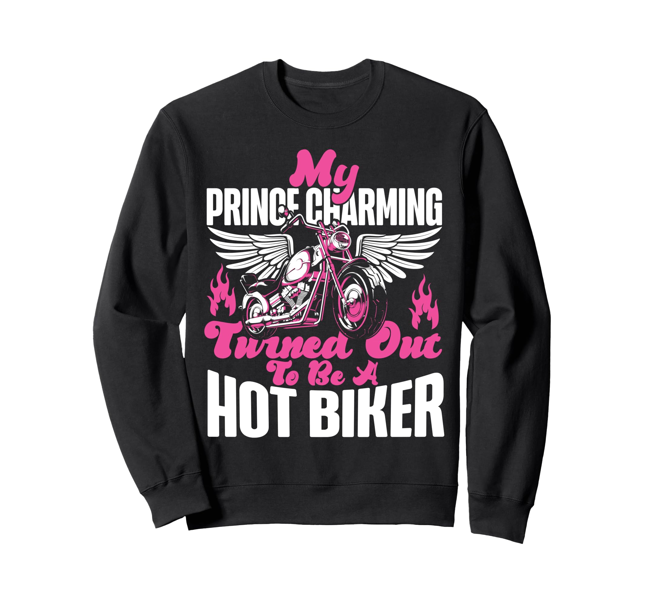 Motorcycle Biker Girlfriend My Sweatshirt - Novelty Apparel Men Women - T-Shirt, Sweatshirt, Hoodie