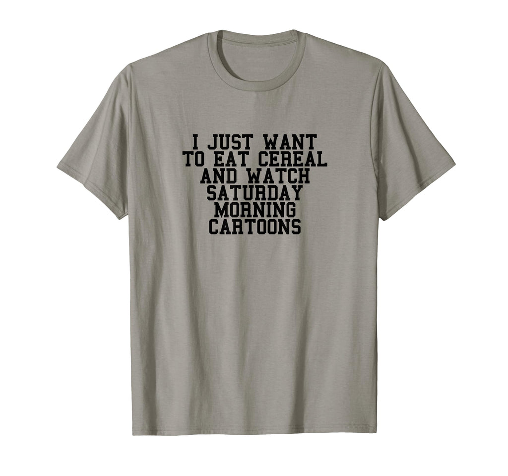 Cereal And Saturday Morning Cartoons T-Shirt - Custom Art Print Unisex - T-Shirt, Sweatshirt, Hoodie