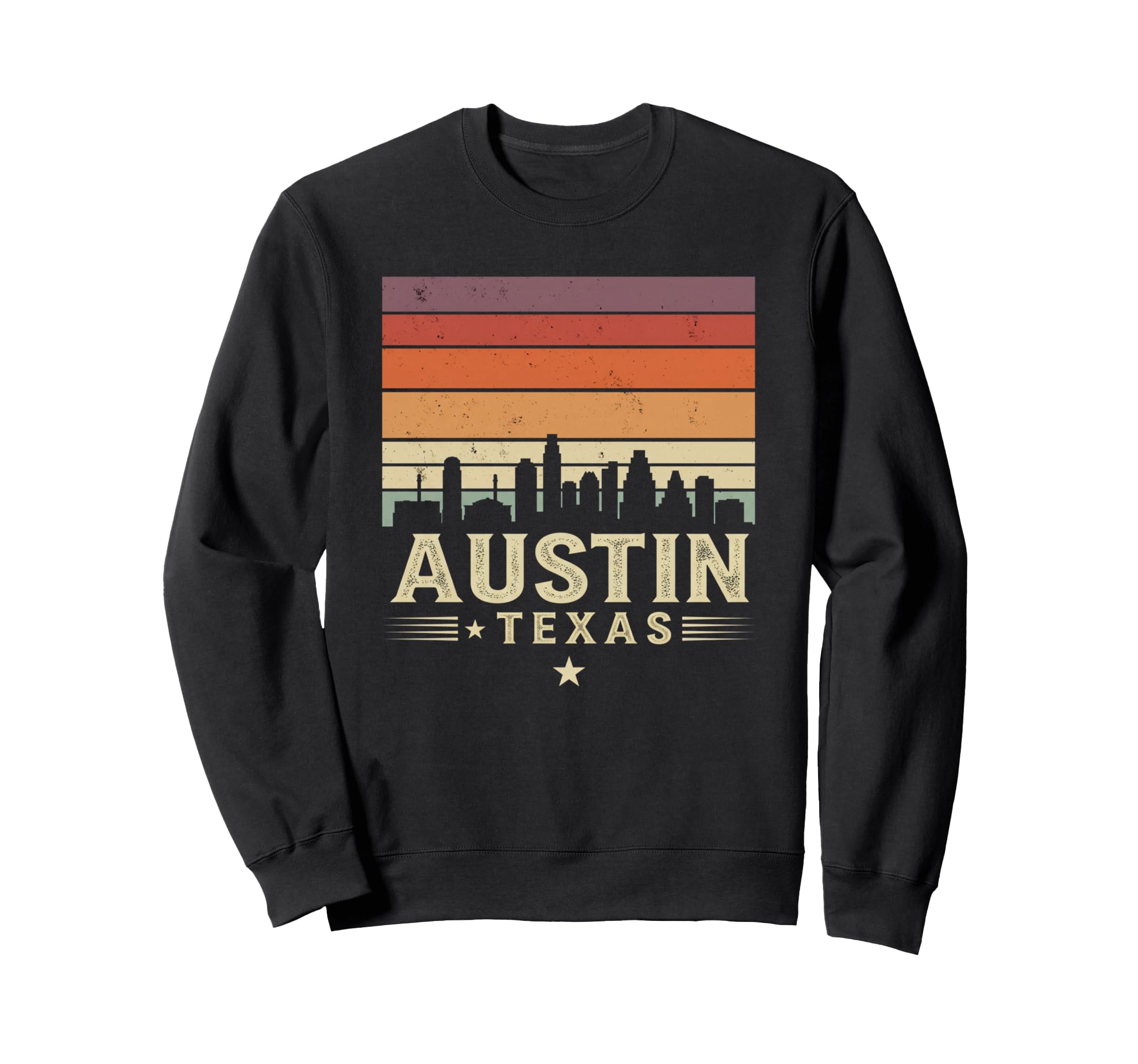 Austin City 2025 Texas Skyline Sweatshirt - Trendy Graphic for Adults - T-Shirt, Sweatshirt, Hoodie