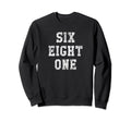 Charleston West Virginia Area Code Sweatshirt - Minimalist Print for Adults - T-Shirt, Sweatshirt, Hoodie