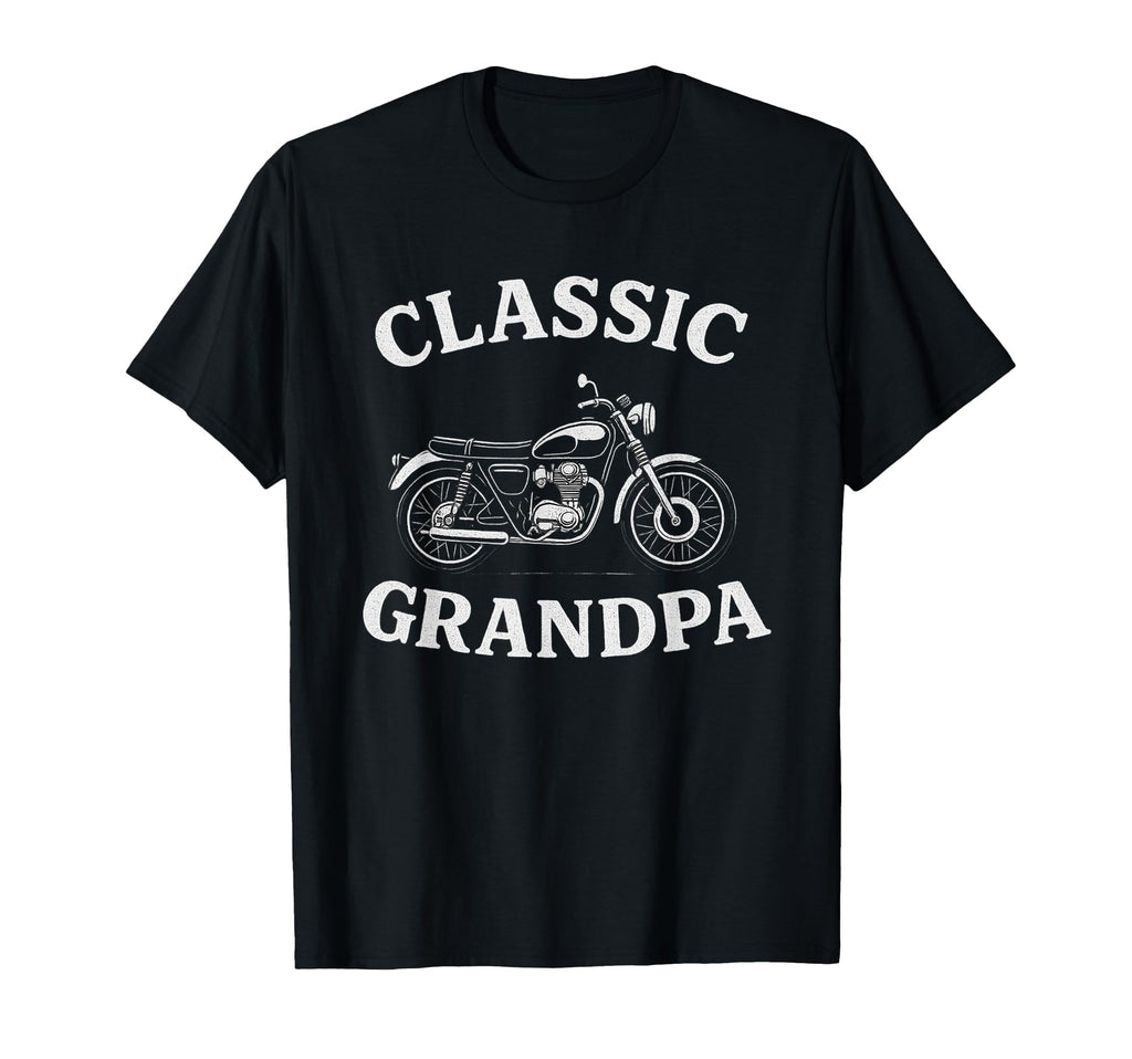 Grandpa Motorcycle T-Shirt - Casual Everyday Wear Men Women - T-Shirt, Sweatshirt, Hoodie