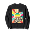 Utah Pride Colorful State Sunshine Sweatshirt - Minimalist Print Men Women - T-Shirt, Sweatshirt, Hoodie