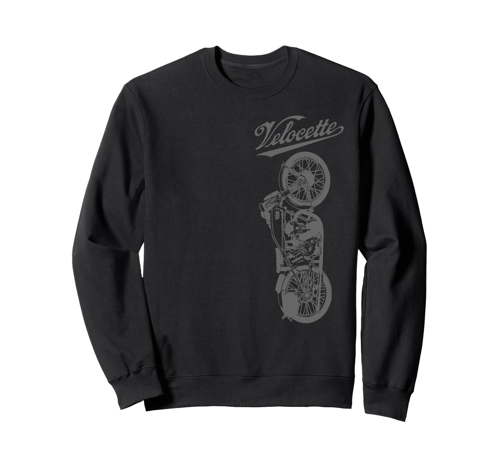 Vincent Velocette Motorcycle Sweatshirt - Trendy Graphic Unisex - T-Shirt, Sweatshirt, Hoodie