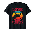 Rodeo Bucking Bronco Horse Love Cowboys T-Shirt - Aesthetic Graphic Unisex - T-Shirt, Sweatshirt, Hoodie