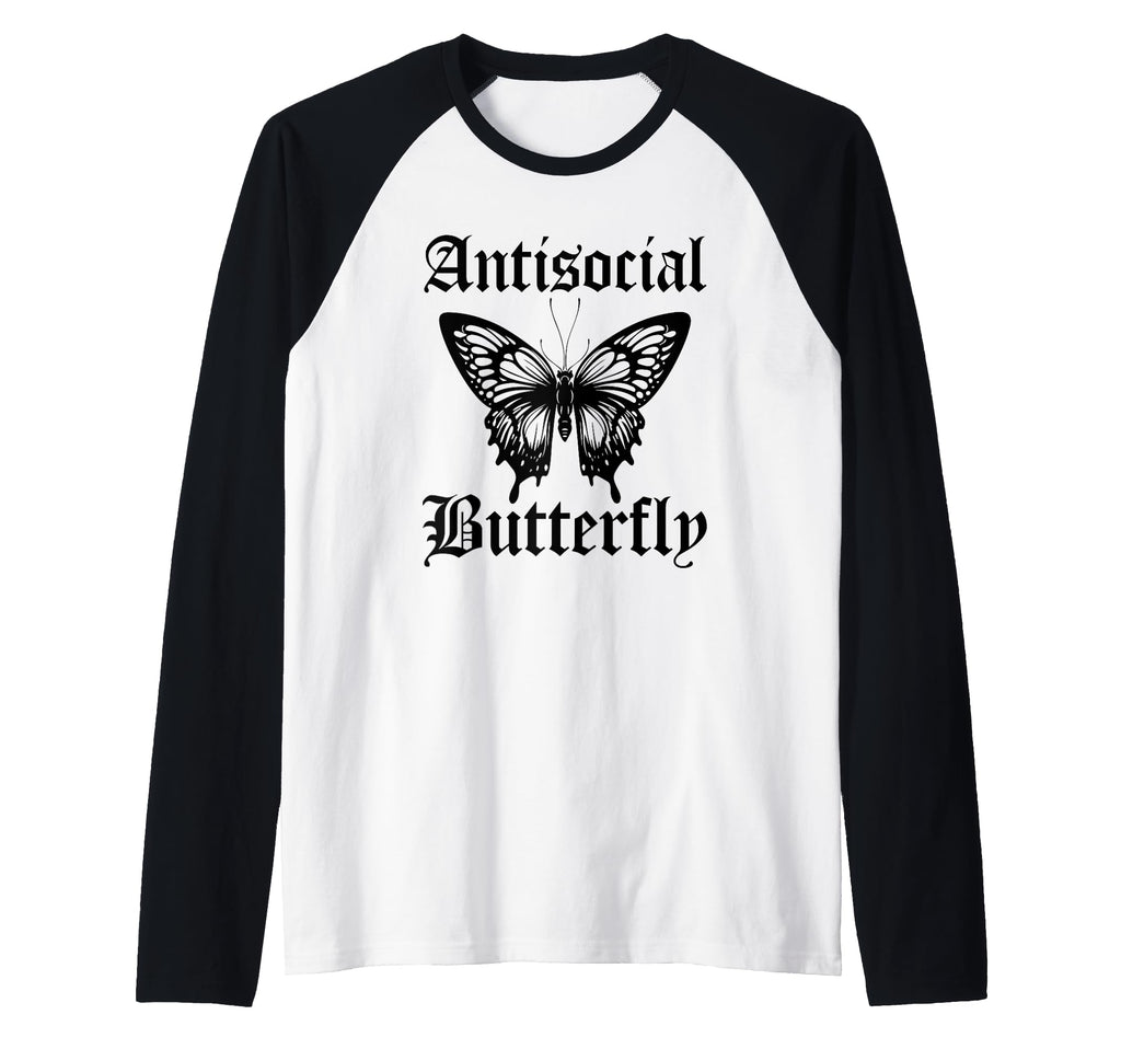 Funny Anti Social Butterfly Sweatshirt - Trendy Graphic Men Women - T-Shirt, Sweatshirt, Hoodie