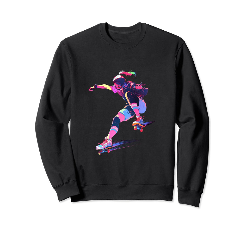 Roller Skating Rollerskates Skates Sweatshirt - Trendy Graphic Unisex - T-Shirt, Sweatshirt, Hoodie