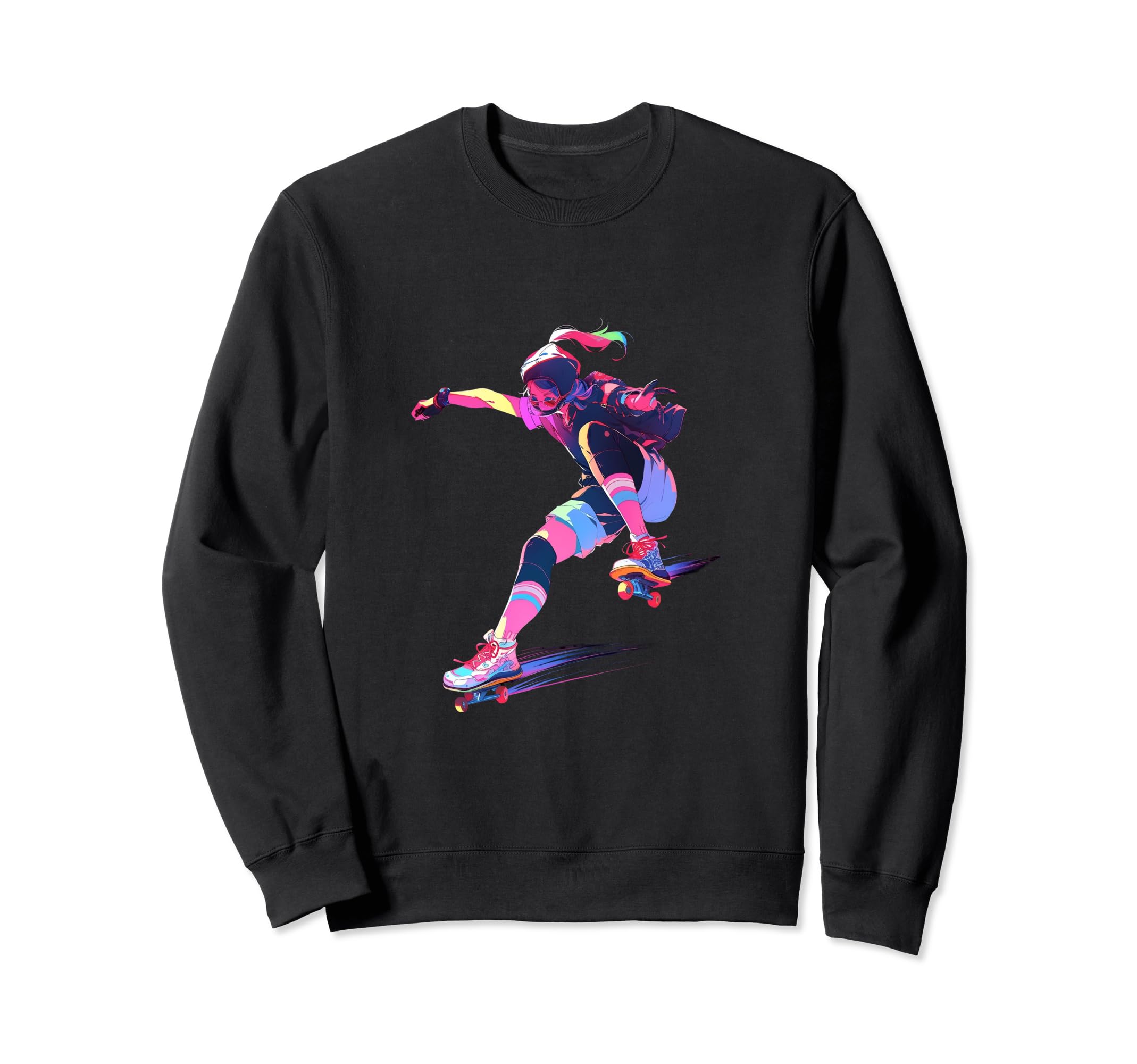 Roller Skating Rollerskates Skates Sweatshirt - Trendy Graphic Unisex - T-Shirt, Sweatshirt, Hoodie