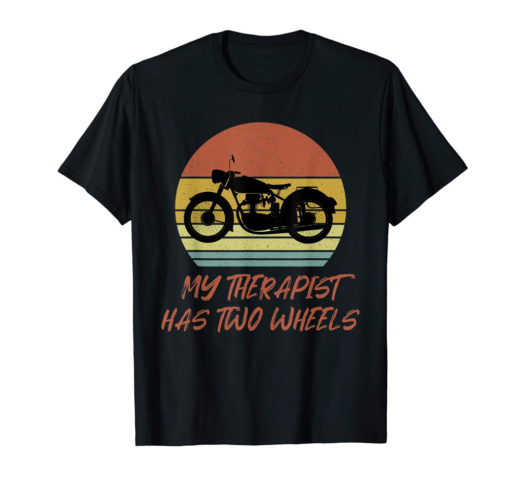My Therapist Has Two Wheels T-Shirt - Minimalist Print for Adults - T-Shirt, Sweatshirt, Hoodie
