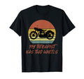 My Therapist Has Two Wheels T-Shirt - Minimalist Print for Adults - T-Shirt, Sweatshirt, Hoodie