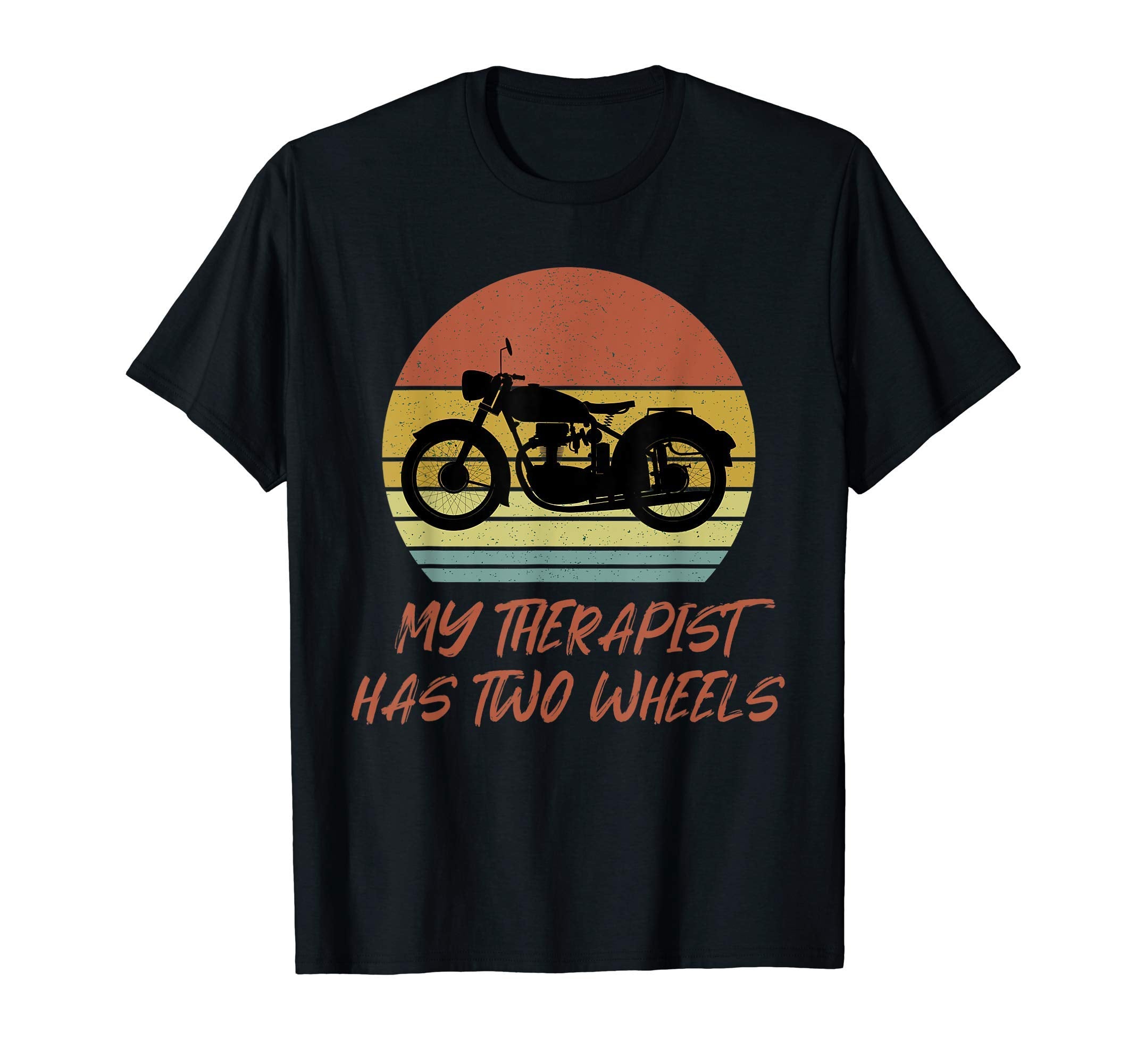 My Therapist Has Two Wheels T-Shirt - Minimalist Print for Adults - T-Shirt, Sweatshirt, Hoodie