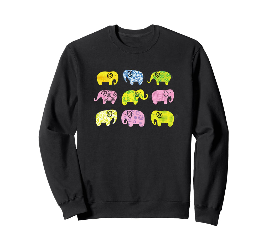 Elephant Art Yoga Meditation Sweatshirt - Minimalist Print Men Women - T-Shirt, Sweatshirt, Hoodie