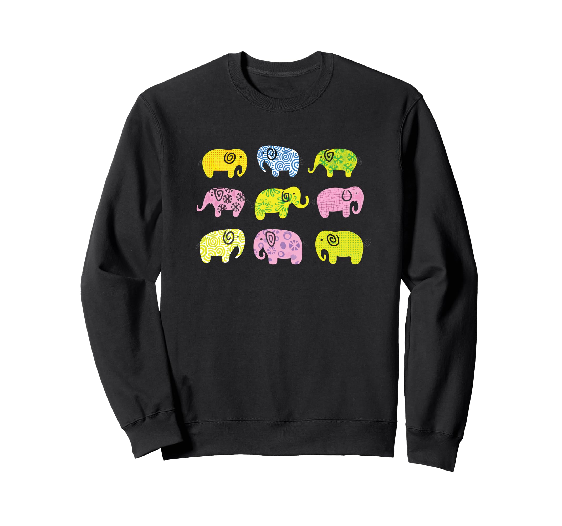Elephant Art Yoga Meditation Sweatshirt - Minimalist Print Men Women - T-Shirt, Sweatshirt, Hoodie