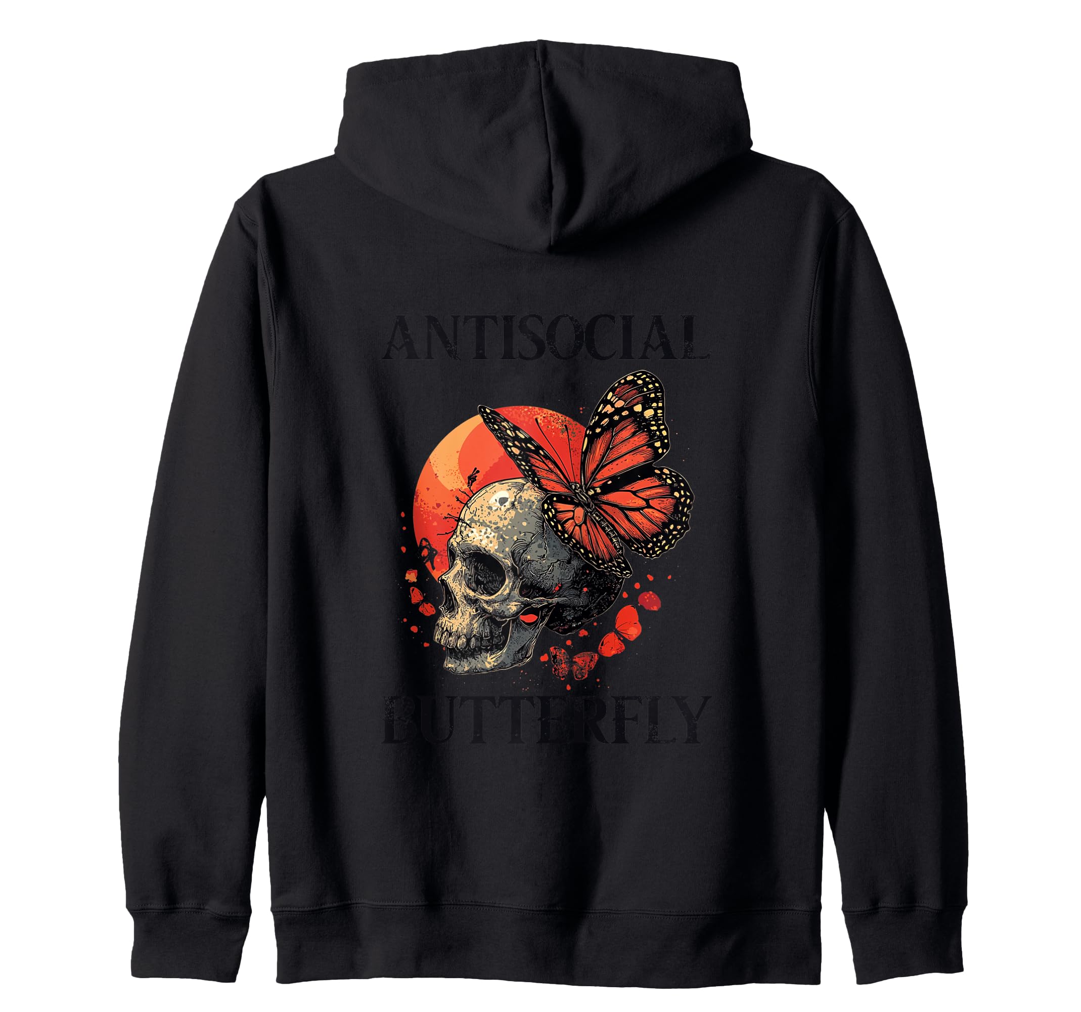 Antisocial Butterfly Gift Hoodie - Fun Novelty Design Unisex - T-Shirt, Sweatshirt, Hoodie