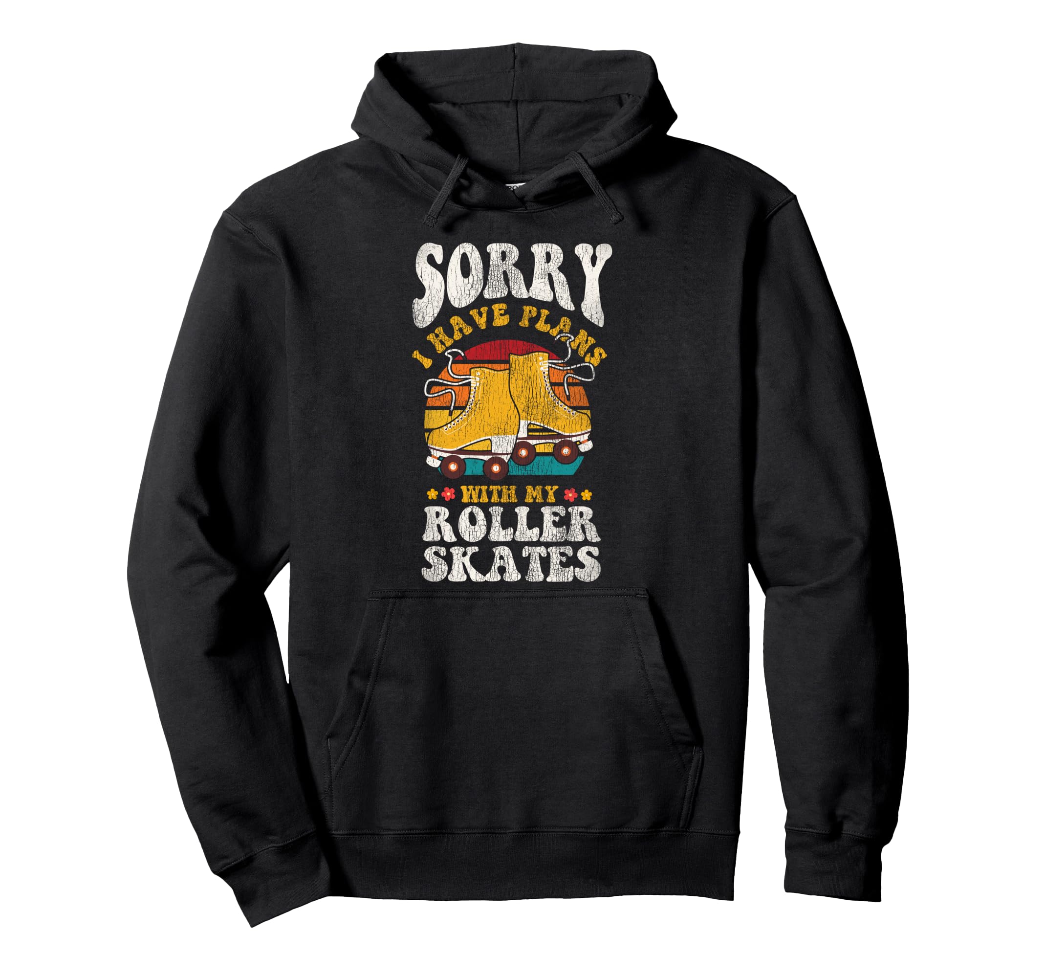 Roller Skating Skate 1970S Hoodie - Graphic Print Unisex - T-Shirt, Sweatshirt, Hoodie