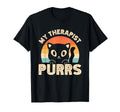 My Therapist Purrs Mental Health T-Shirt - Graphic Print Unisex - T-Shirt, Sweatshirt, Hoodie