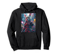 Synthwave Retrowave Rabbit 70S 80S Hoodie - Aesthetic Graphic Men Women - T-Shirt, Sweatshirt, Hoodie