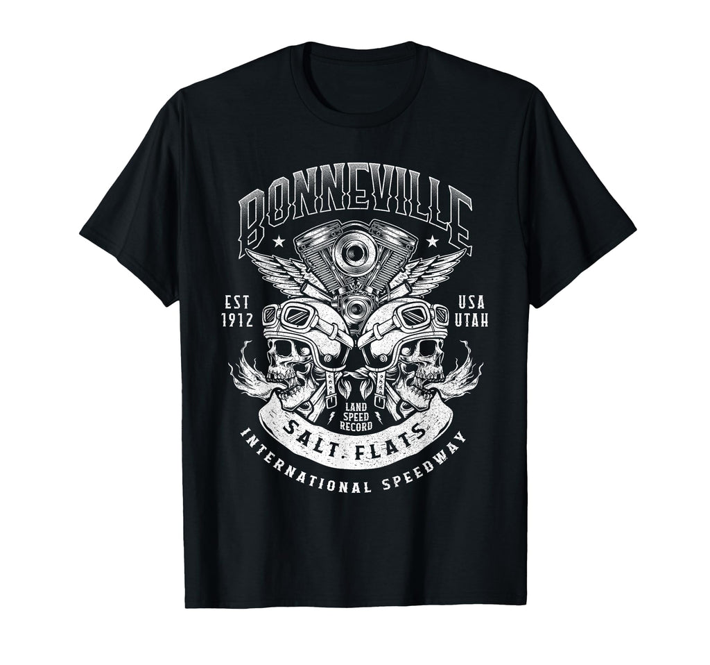 Bonneville Salt Flats Motorcycle T-Shirt - Fun Novelty Design for Adults - T-Shirt, Sweatshirt, Hoodie