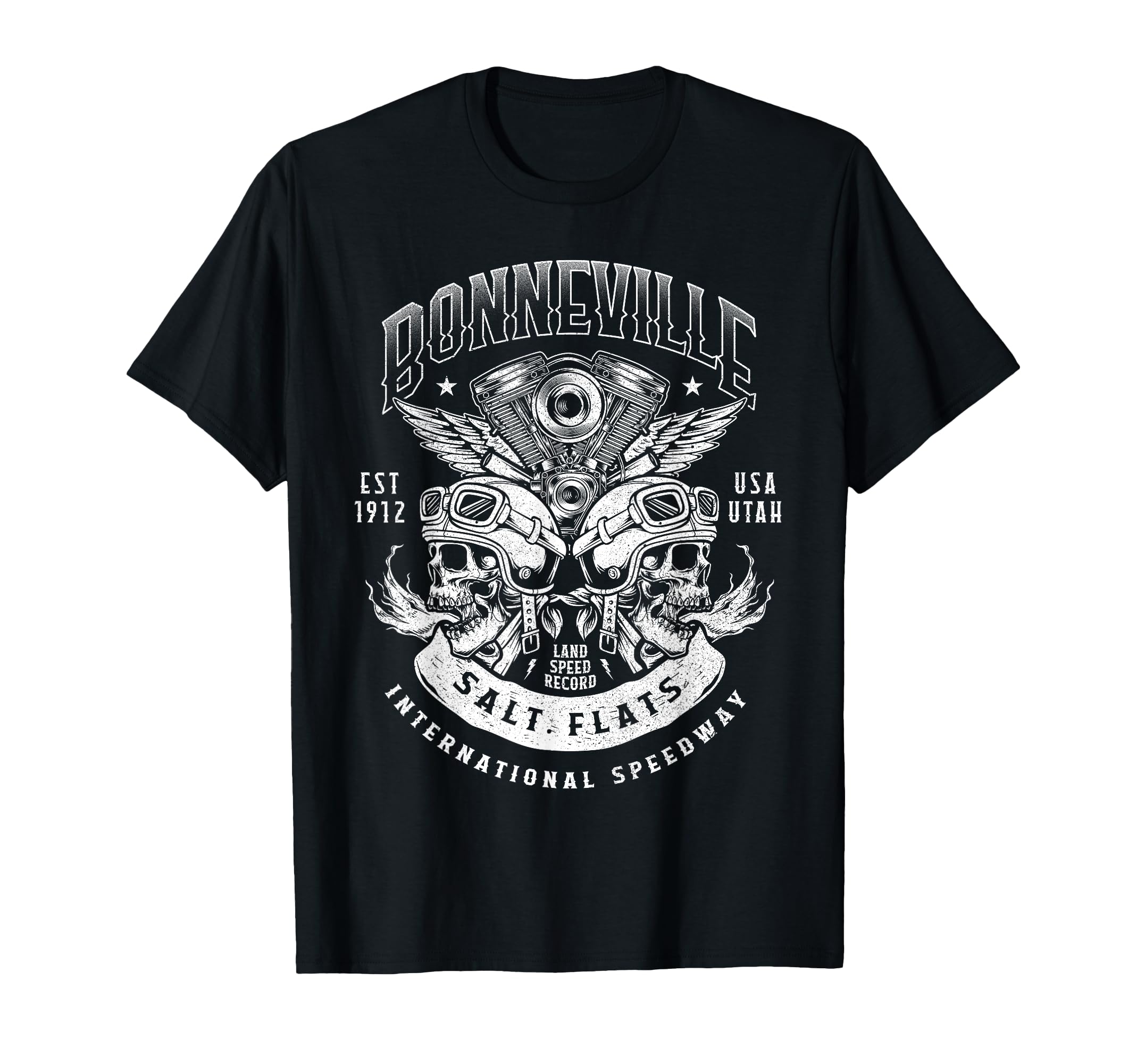 Bonneville Salt Flats Motorcycle T-Shirt - Fun Novelty Design for Adults - T-Shirt, Sweatshirt, Hoodie