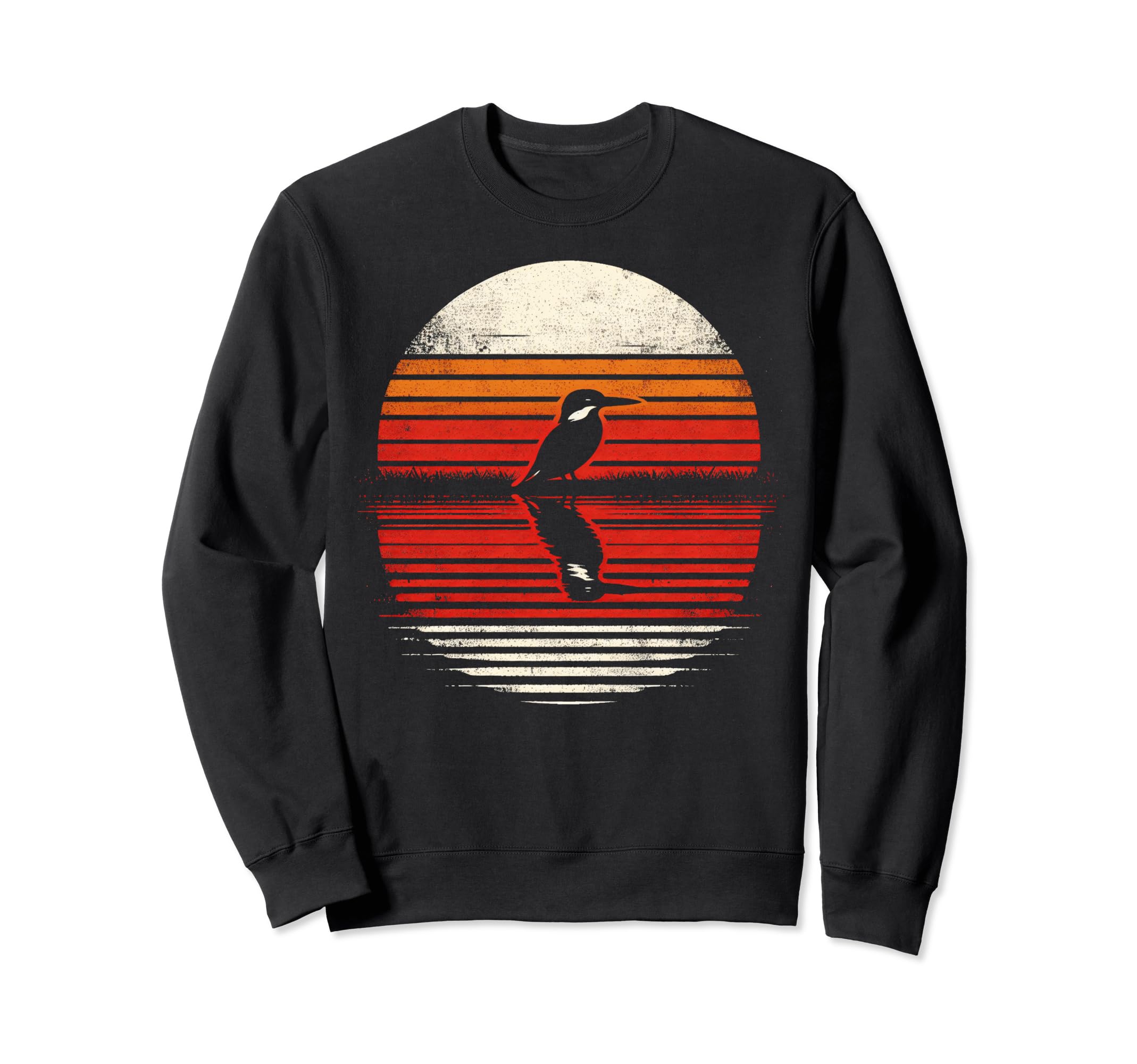 Kingfisher Bird Sunset Safari 70S Sweatshirt - Fun Novelty Design Men Women - T-Shirt, Sweatshirt, Hoodie