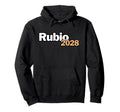 Marco Rubio 2028 President Typography Hoodie - Novelty Apparel for Adults - T-Shirt, Sweatshirt, Hoodie