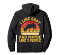 Funny Farm Animal Goats Lover Sunset Hoodie - Minimalist Print Men Women - T-Shirt, Sweatshirt, Hoodie