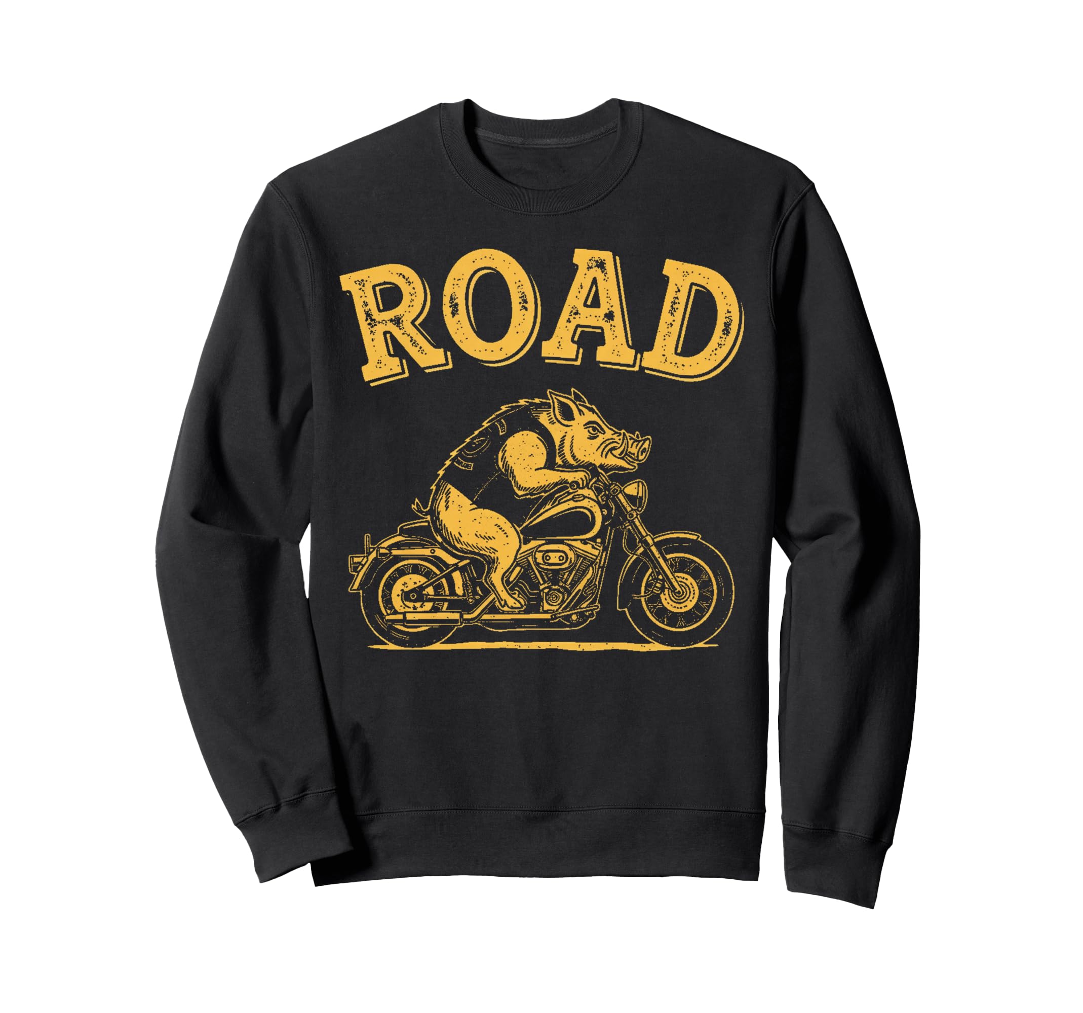 Road Hog Motorcycle Bikers Sweatshirt - Trendy Graphic Men Women - T-Shirt, Sweatshirt, Hoodie