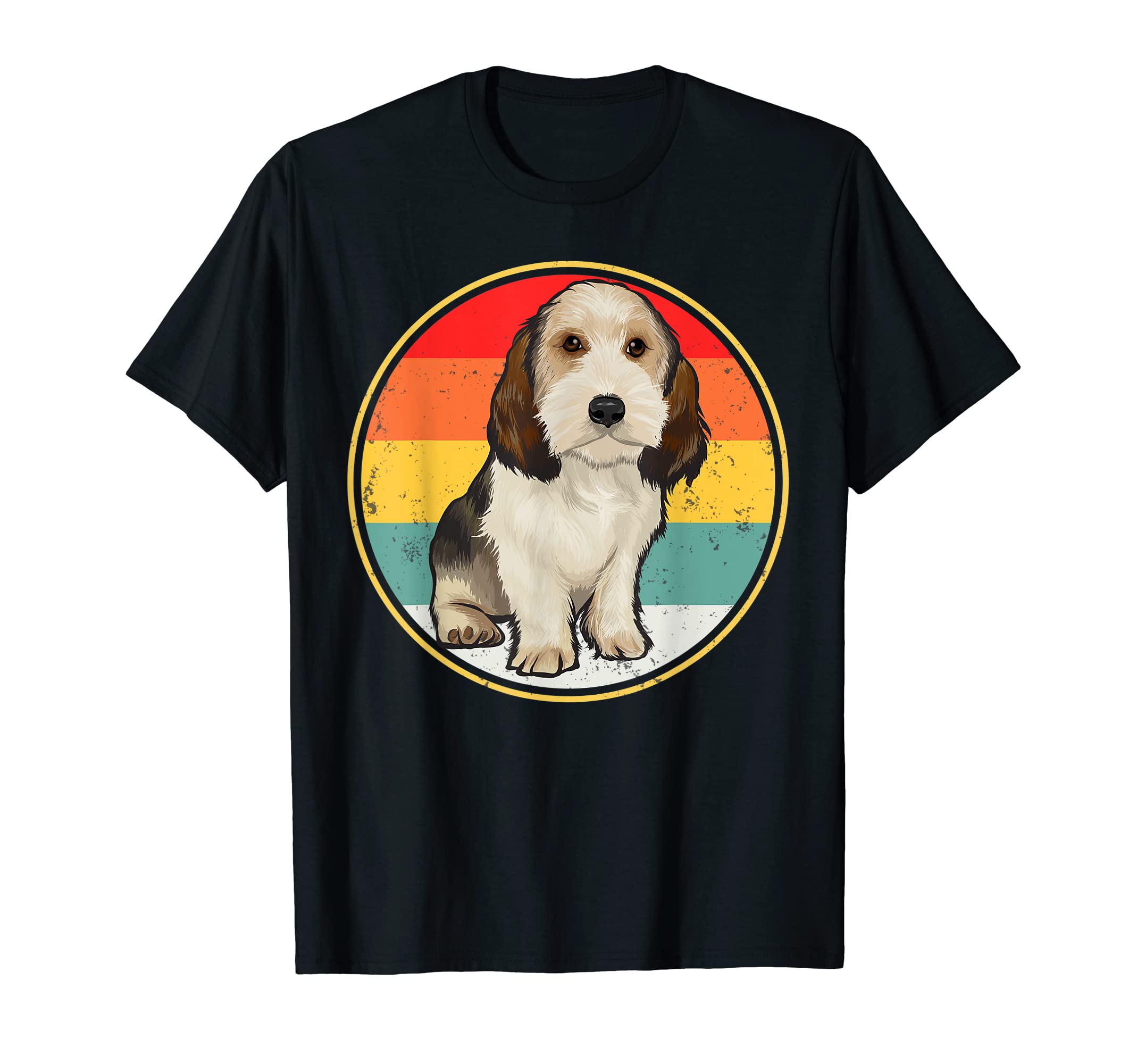 Sunset Petit Basset Griffon Vendeen T-Shirt - Novelty Apparel for Adults - T-Shirt, Sweatshirt, Hoodie