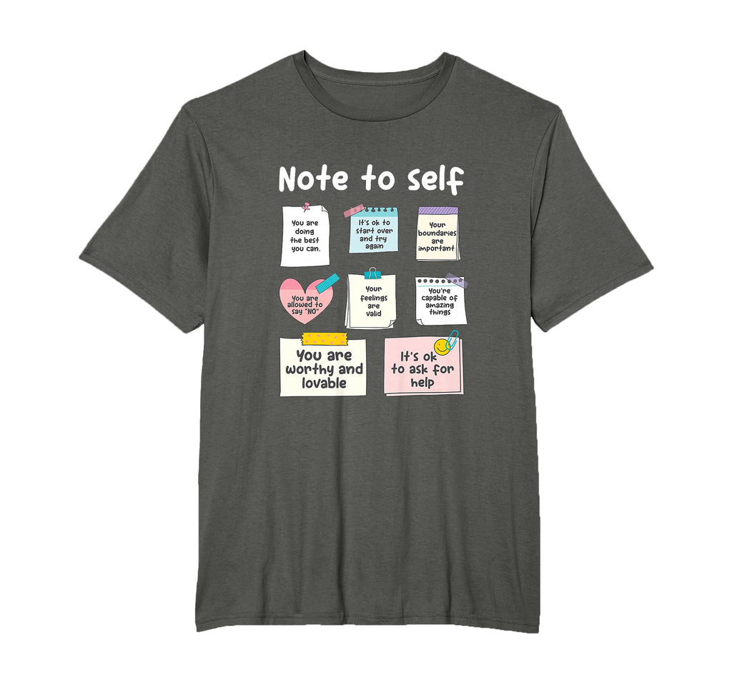 Note To Self Psychologist Psychology T-Shirt - Minimalist Print for Adults - T-Shirt, Sweatshirt, Hoodie