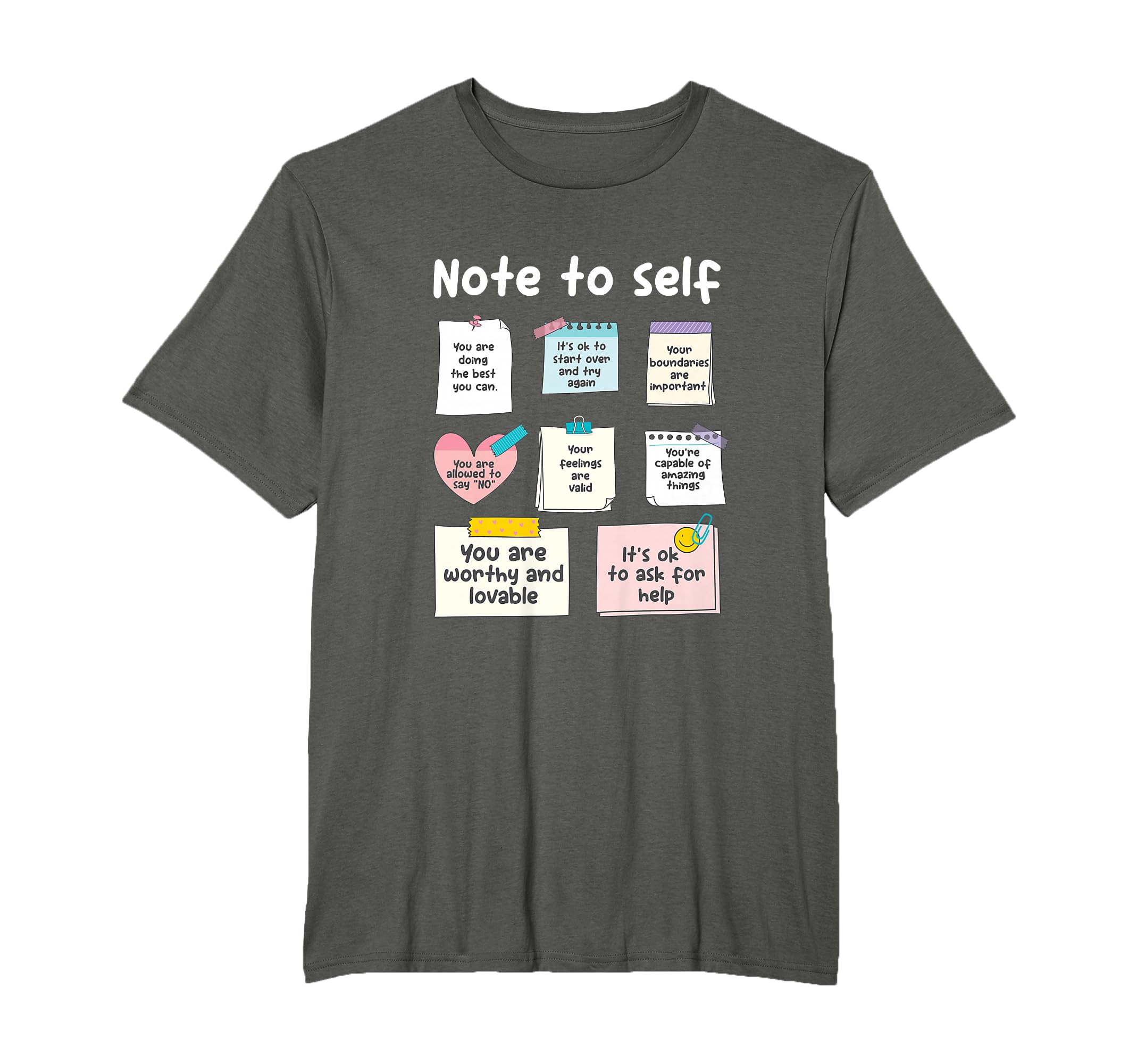 Note To Self Psychologist Psychology T-Shirt - Minimalist Print for Adults - T-Shirt, Sweatshirt, Hoodie