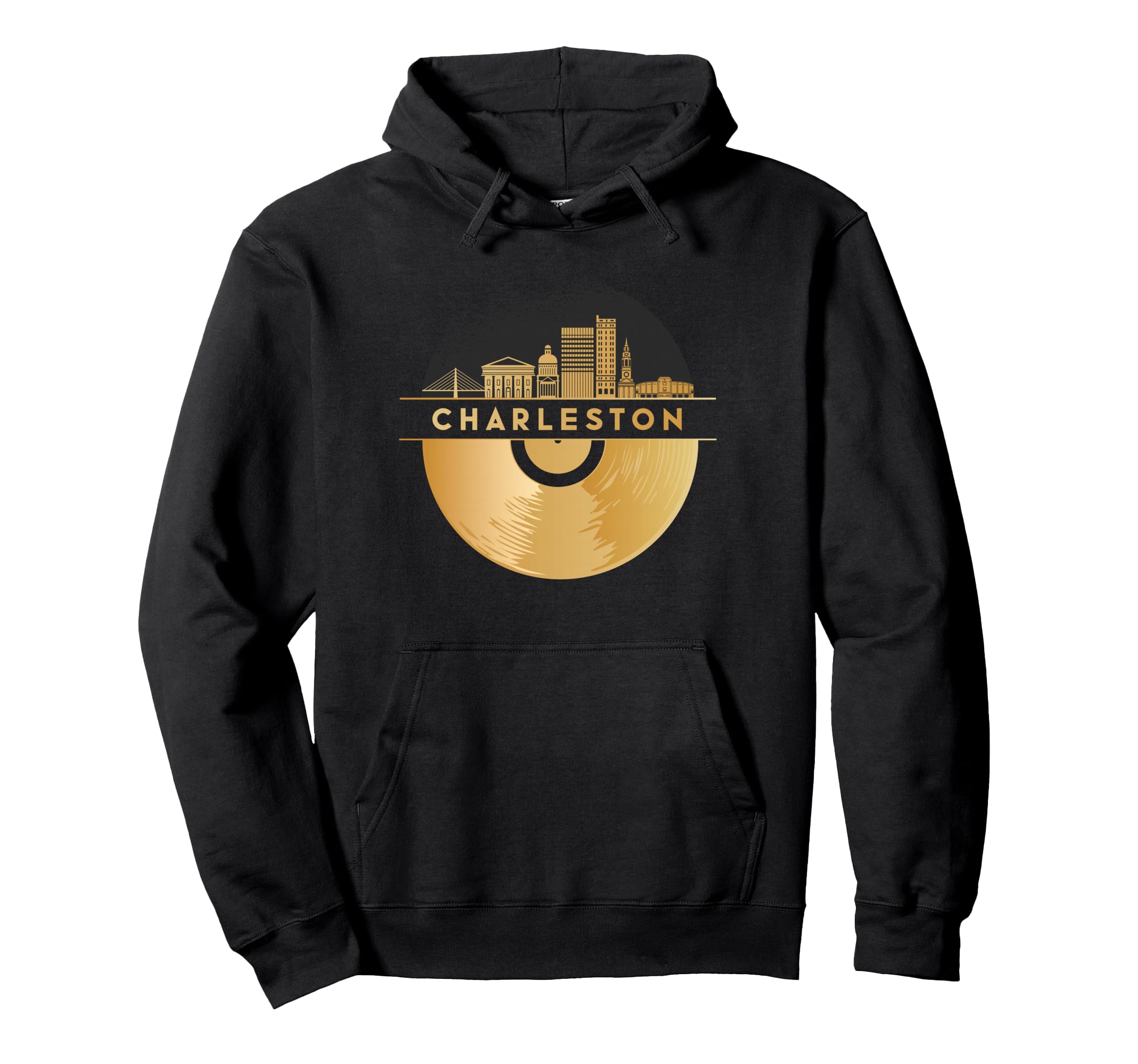 Vinyl Record Player Disco Music Hoodie - Fun Novelty Design for Adults - T-Shirt, Sweatshirt, Hoodie