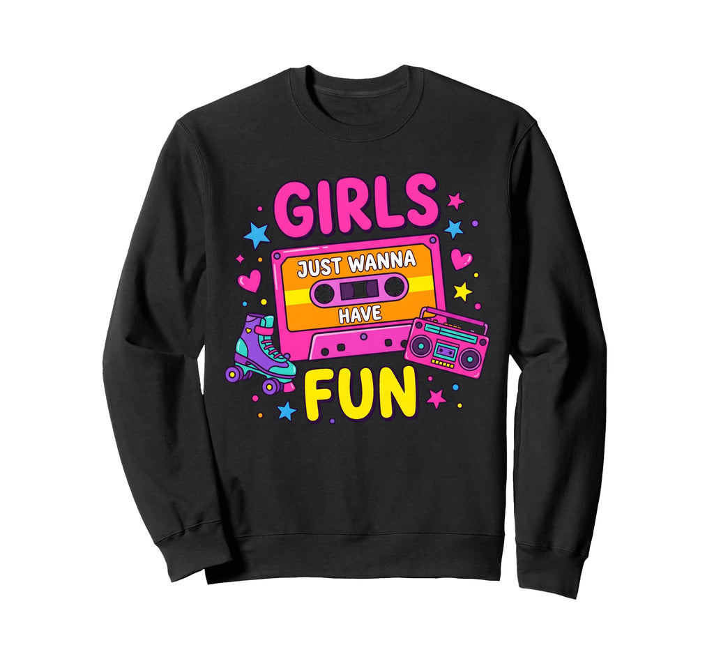 Cassette And Roller Skate Just Sweatshirt - Custom Art Print Men Women - T-Shirt, Sweatshirt, Hoodie