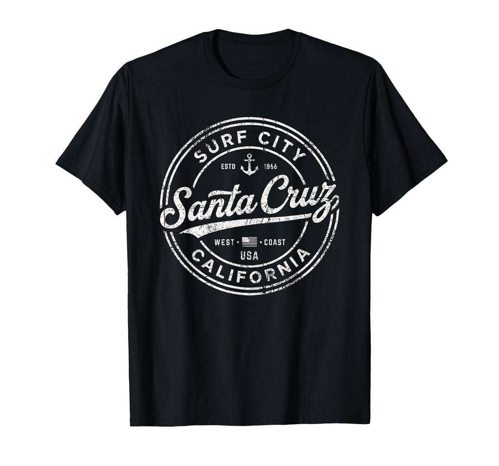 Santa Cruz Surf City California West T-Shirt - Streetwear Style Men Women - T-Shirt, Sweatshirt, Hoodie