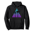 Sunset 80S 70S Palm Tree Hoodie - Unique Graphic Unisex - T-Shirt, Sweatshirt, Hoodie