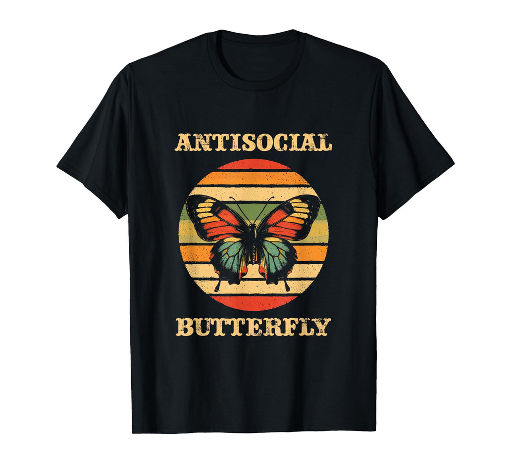 Antisocial Butterfly Gift Sweatshirt - Trendy Graphic Unisex - T-Shirt, Sweatshirt, Hoodie