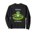 Ribbit Relax Meditation Frog Sweatshirt - Casual Everyday Wear Unisex - T-Shirt, Sweatshirt, Hoodie