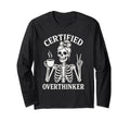 Certified Overthinker Funny Coffee T-Shirt - Unique Graphic Unisex - T-Shirt, Sweatshirt, Hoodie