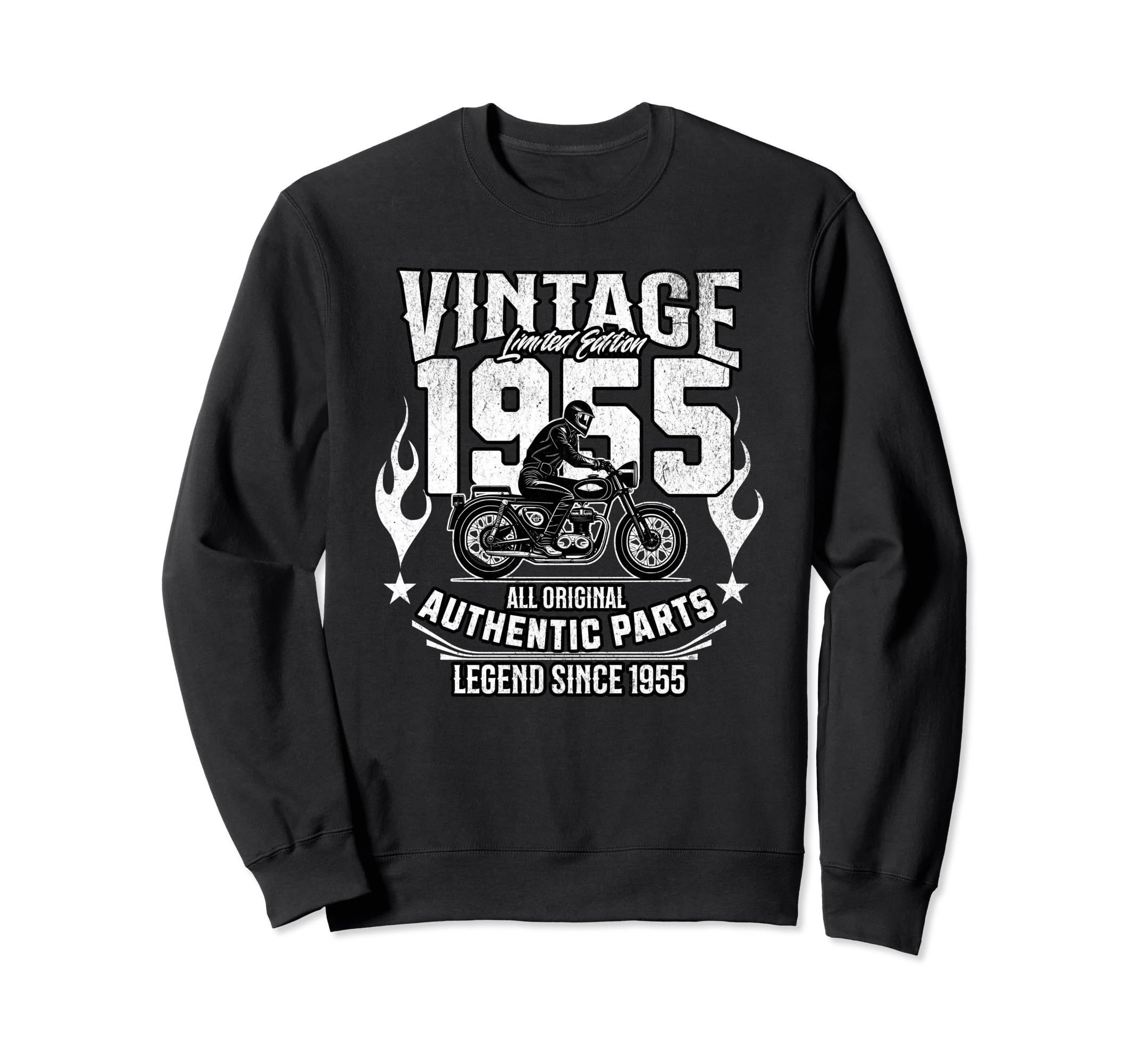 1955 Birthday Meme 1955 Motorcycle Sweatshirt - Aesthetic Graphic Unisex - T-Shirt, Sweatshirt, Hoodie