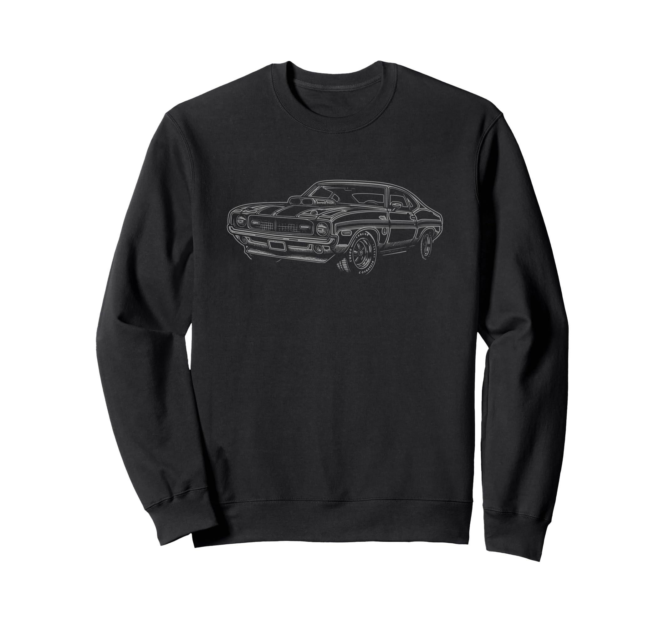 American Muscle Car 60S 70S Car Sweatshirt - Aesthetic Graphic for Adults - T-Shirt, Sweatshirt, Hoodie