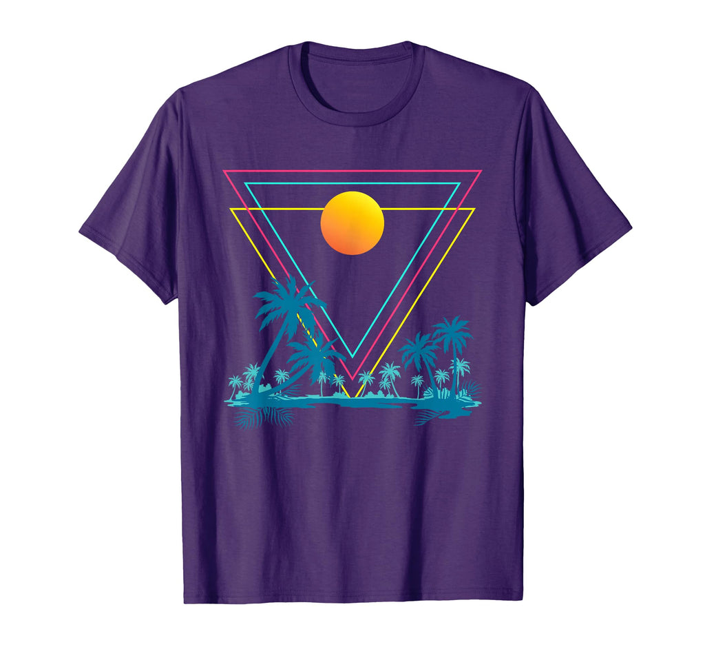 1990S Palm Trees Synthwave 80S Sunset T-Shirt - Streetwear Style Unisex - T-Shirt, Sweatshirt, Hoodie