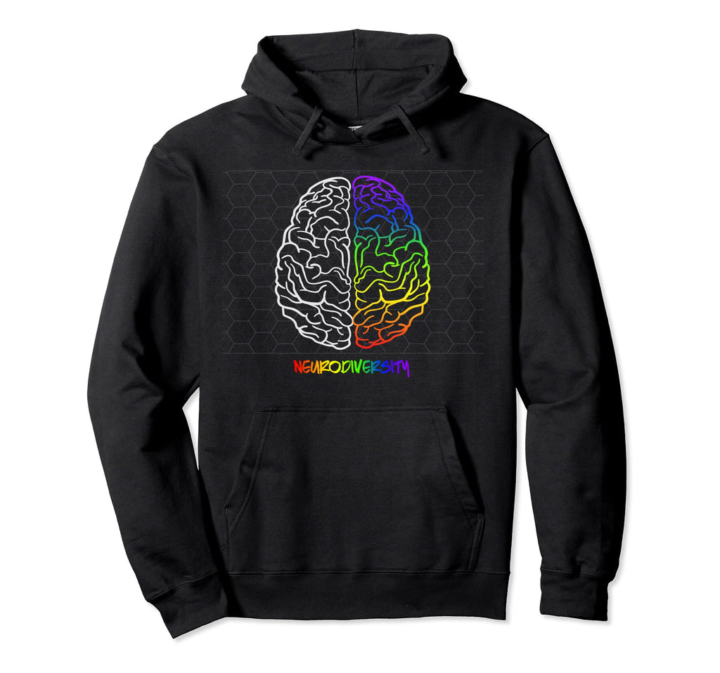 Embrace Neurodiversity Autism Adhd Asd Hoodie - Custom Art Print Unisex - T-Shirt, Sweatshirt, Hoodie