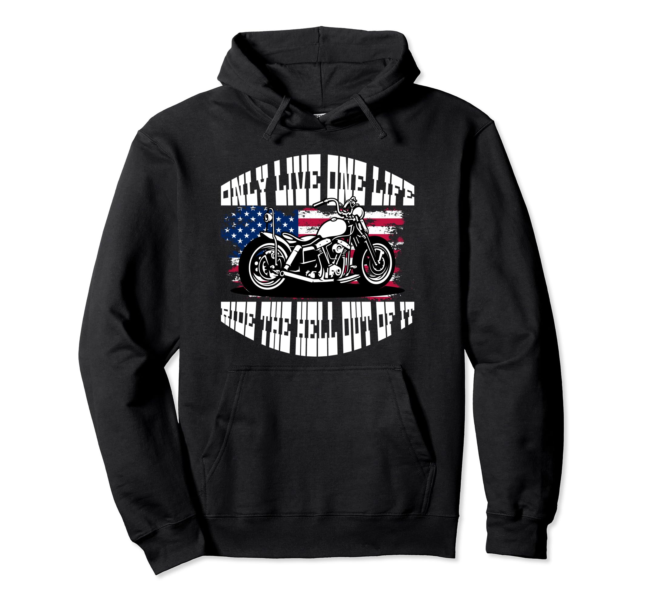 Motorcycle Biker Hoodie - Graphic Print Men Women - T-Shirt, Sweatshirt, Hoodie