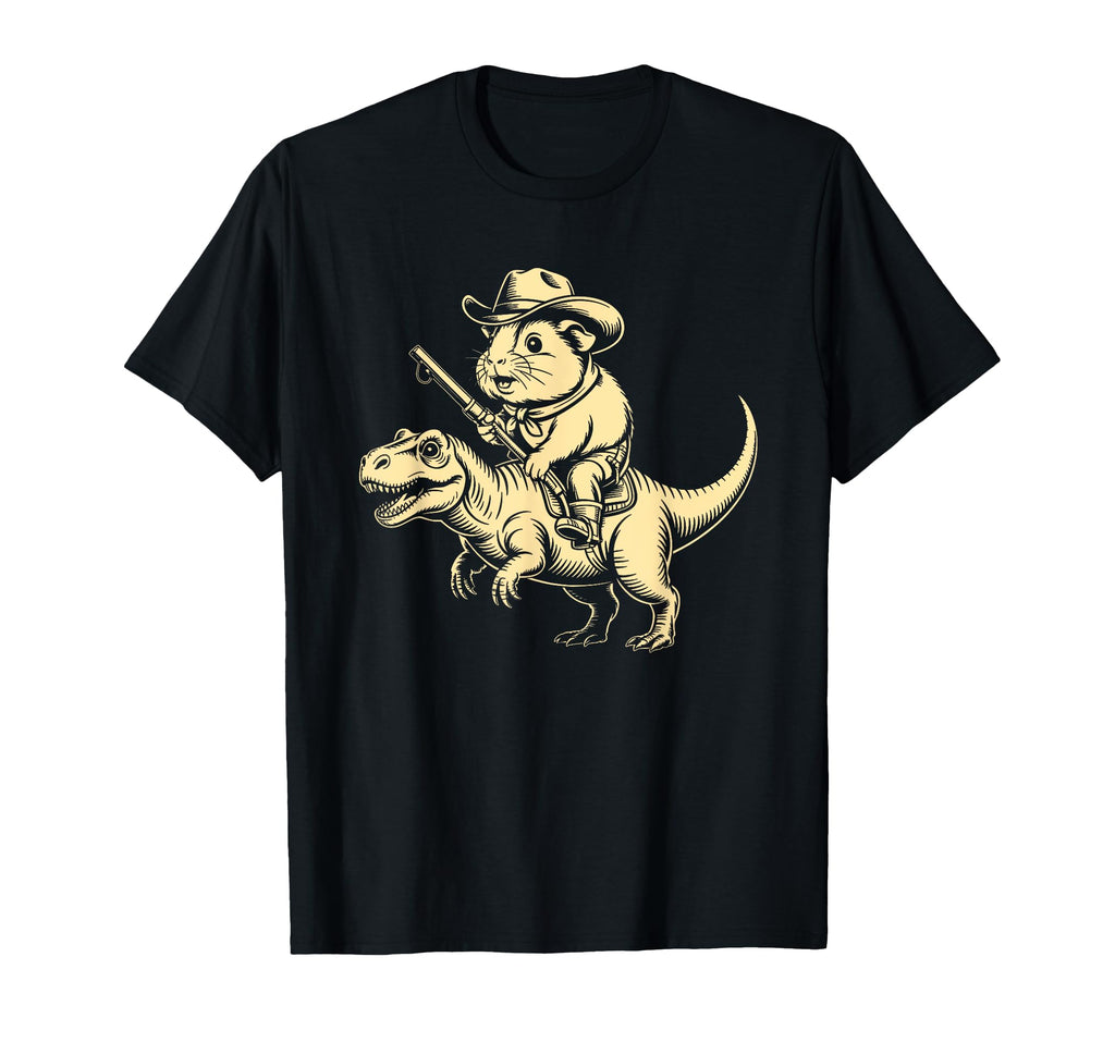 Guinea Pig Cowboy Dinosaur Accessoires T-Shirt - Novelty Apparel Men Women - T-Shirt, Sweatshirt, Hoodie