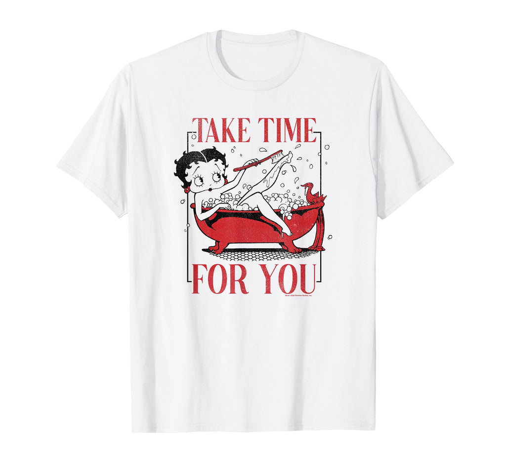 Betty Boop Take Time You Bath Time T-Shirt - Custom Art Print for Adults - T-Shirt, Sweatshirt, Hoodie