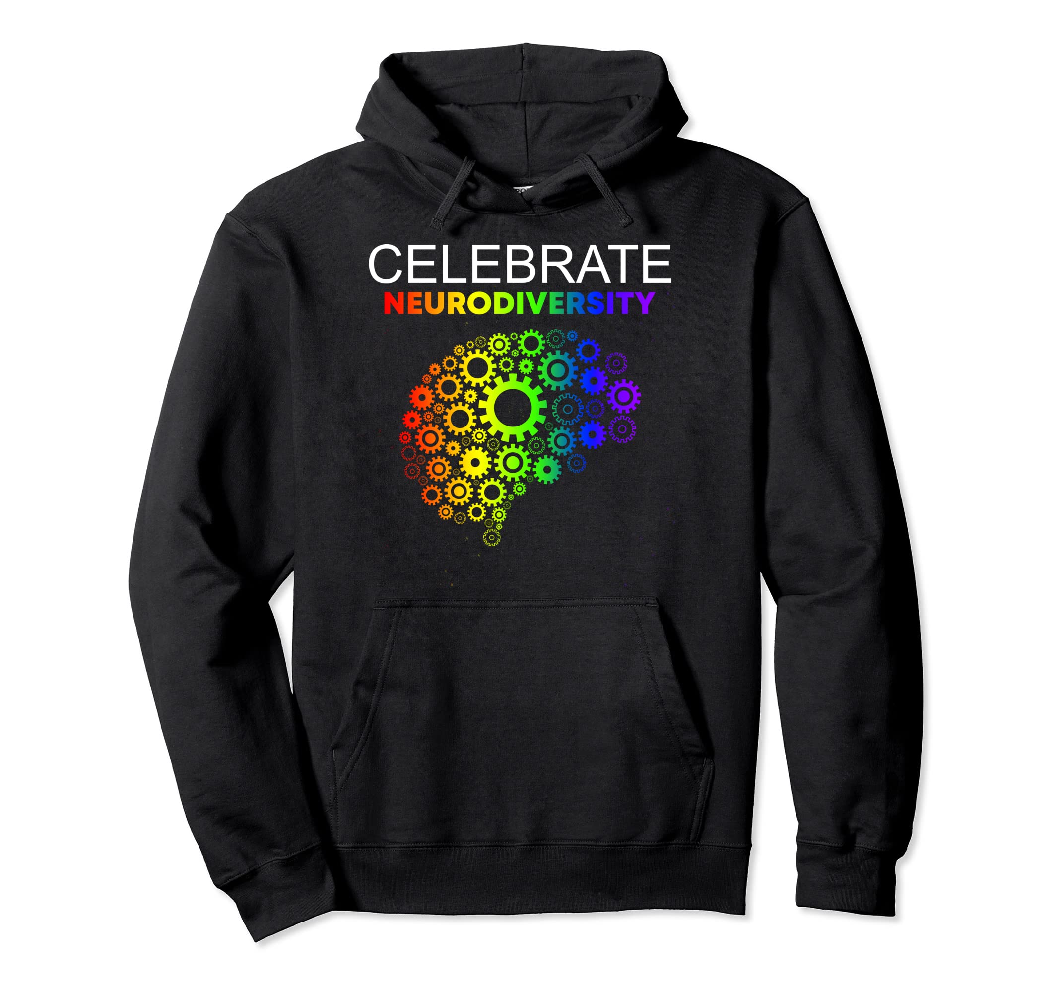 Celebrate Neurodiversity Autism Adhd Hoodie - Trendy Graphic Men Women - T-Shirt, Sweatshirt, Hoodie
