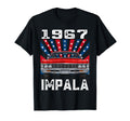 American Flag 1967 67 Impala Old T-Shirt - Aesthetic Graphic for Adults - T-Shirt, Sweatshirt, Hoodie