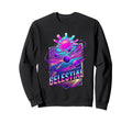 Celestial Retrowave Solar System Sweatshirt - Casual Everyday Wear Unisex - T-Shirt, Sweatshirt, Hoodie