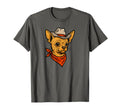 Funny Cowboy Chihuahua Drawing Dog T-Shirt - Aesthetic Graphic Men Women - T-Shirt, Sweatshirt, Hoodie