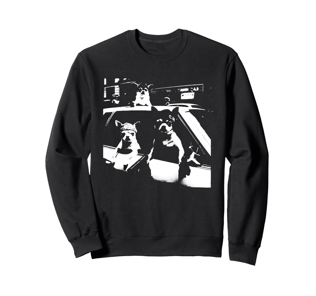 Funny Chihuahua Meme Gangster Dog Sweatshirt - Novelty Apparel for Adults - T-Shirt, Sweatshirt, Hoodie