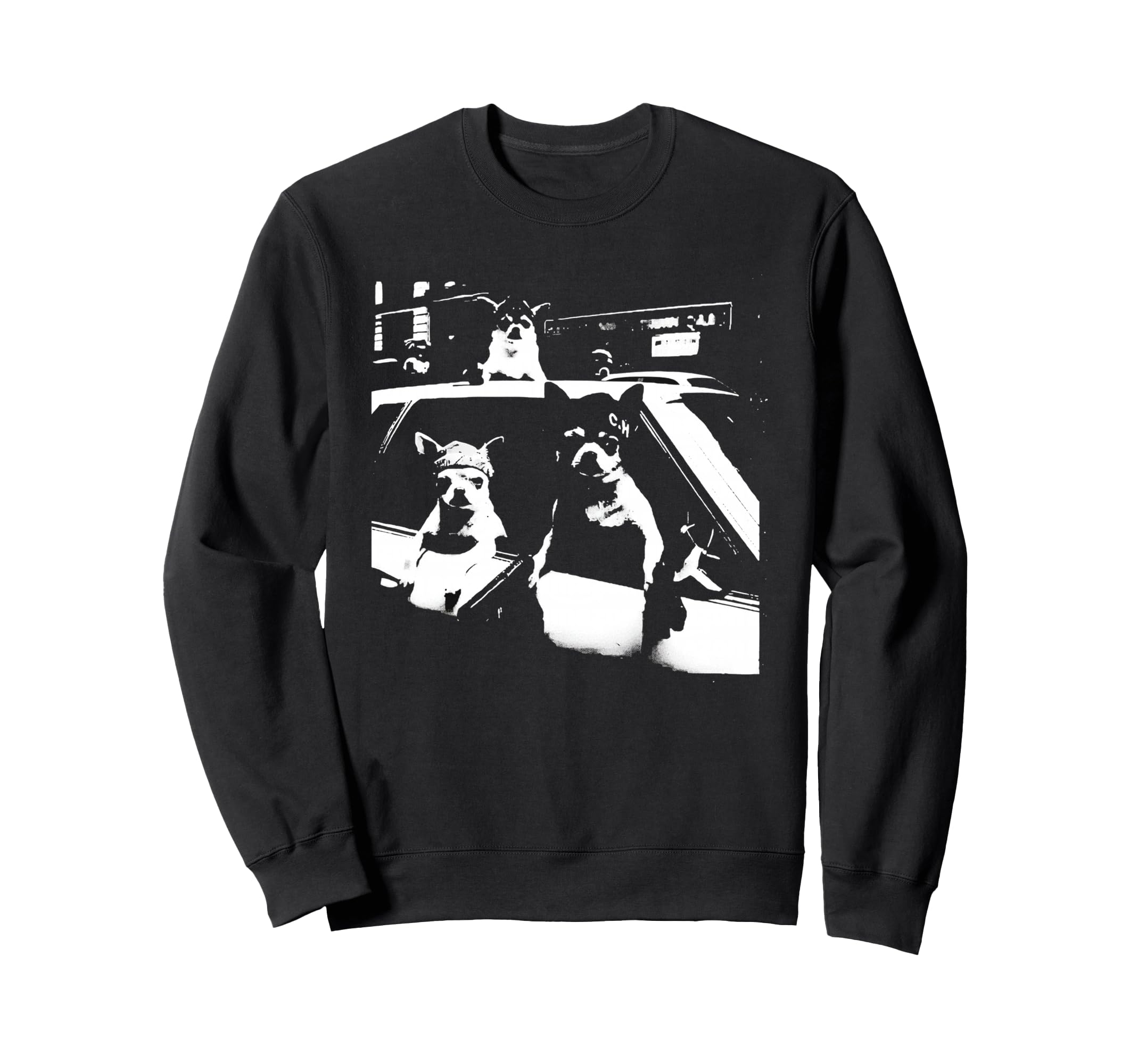 Funny Chihuahua Meme Gangster Dog Sweatshirt - Novelty Apparel for Adults - T-Shirt, Sweatshirt, Hoodie