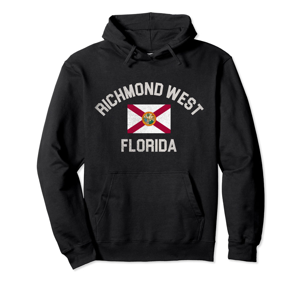Richmond West Florida Fl Flag Hoodie - Graphic Print Unisex - T-Shirt, Sweatshirt, Hoodie